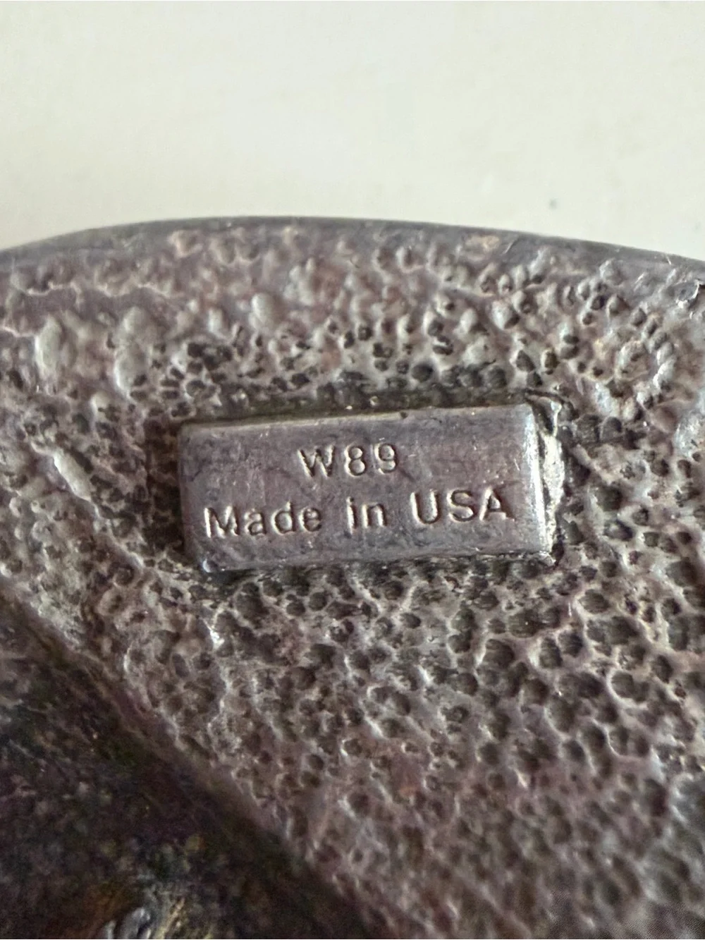 Vintage 1990 Siskiyou W89 Bald Eagle American Flag Pewter Belt Buckle USA